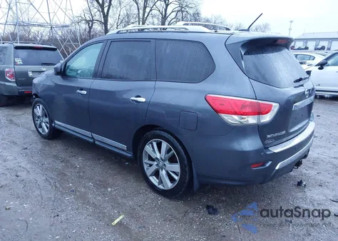 2013 Nissan Pathfinder Platinum from USA, damaged, VIN 5N1AR2MM9DC667698